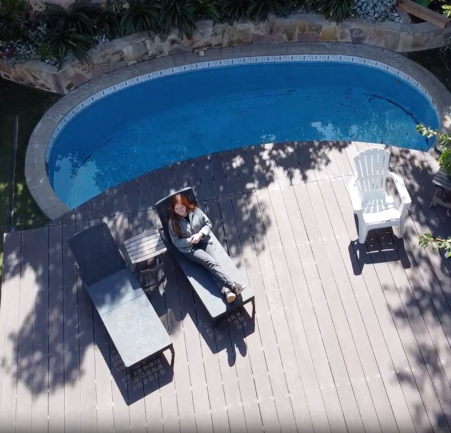 Deck cubre piscinas