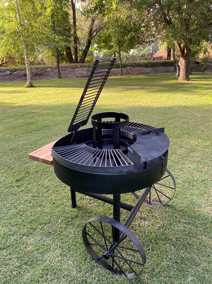 Parrilla Multifuncional Premium – Carbón o Leña (95 cm)