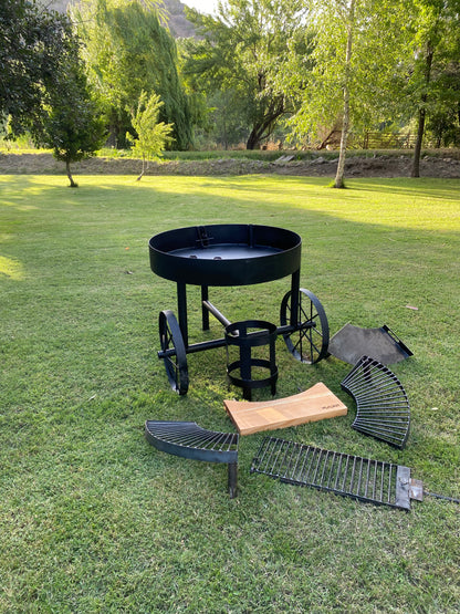 Parrilla Multifuncional Premium – Carbón o Leña (95 cm)