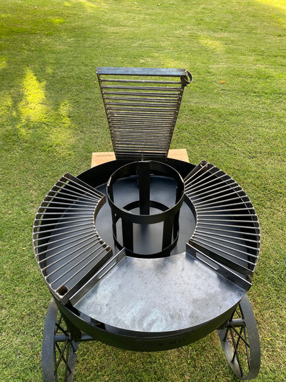 Parrilla Multifuncional Premium – Carbón o Leña (95 cm)