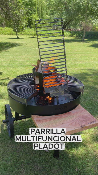 Parrilla Multifuncional Premium – Carbón o Leña (95 cm)