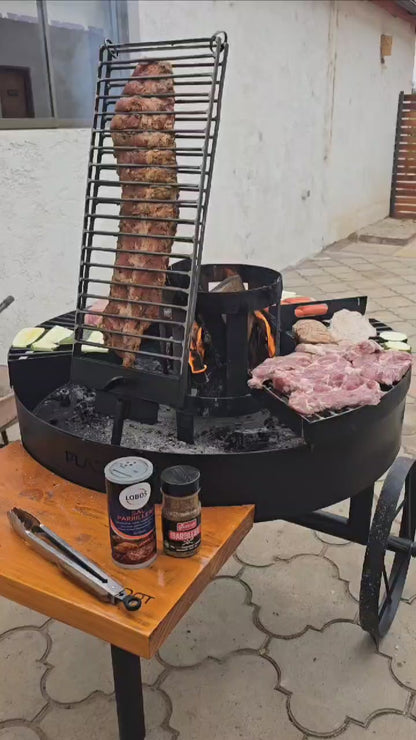 Parrilla Multifuncional Premium – Carbón o Leña (95 cm)